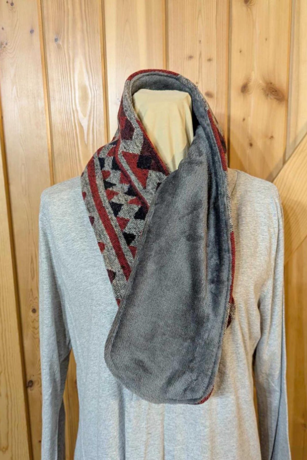 Women's Simple Western Denim Warm Scarf 