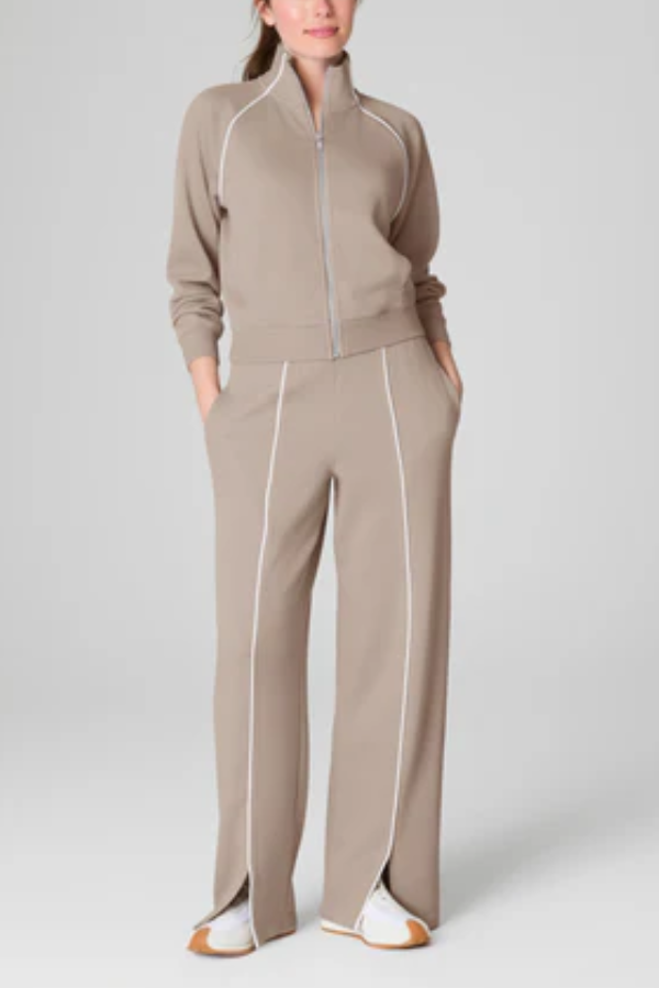 Stand Collar Coat Sports Suit