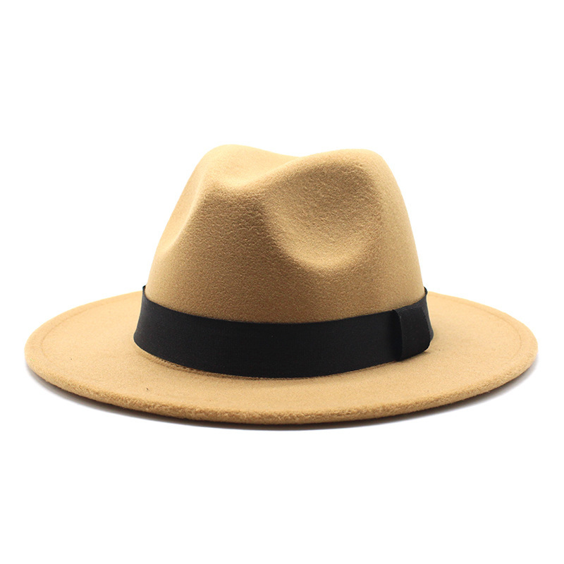 Flat-edge Jazz Woolen Hat
