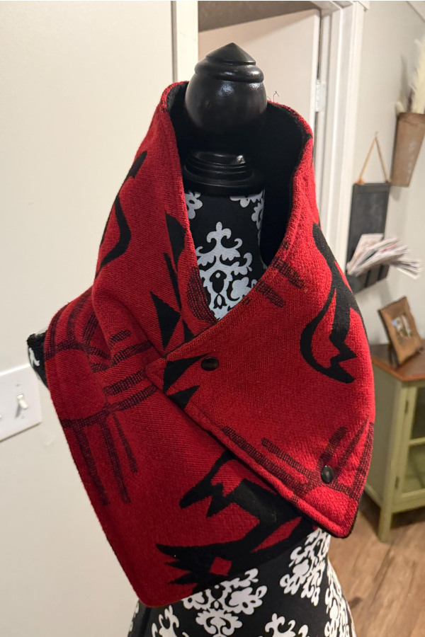 Women's Western Denim Warm Neck Hood Warm Neck Cover