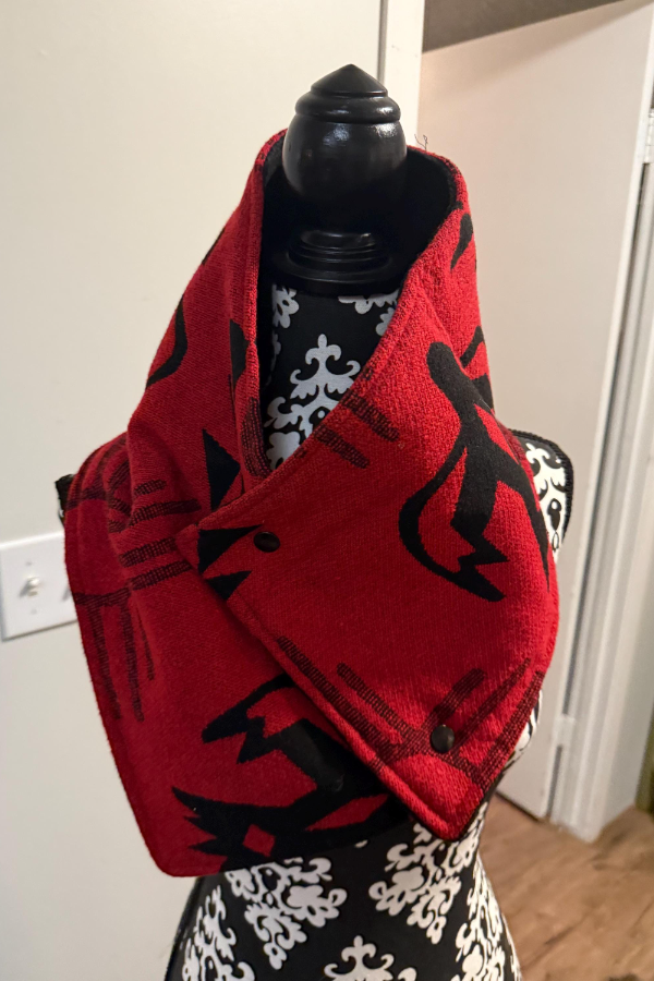 Women's Western Denim Warm Neck Hood Warm Neck Cover