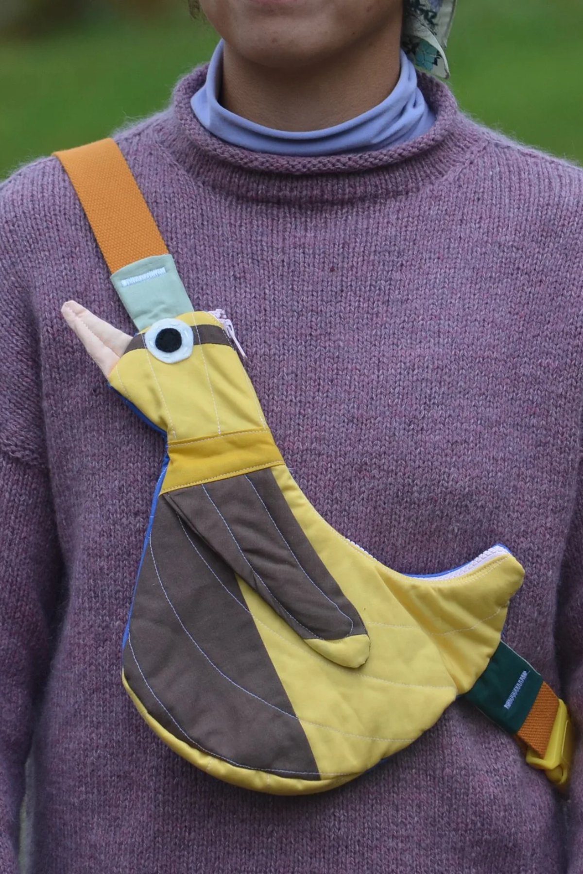 Fly Away Crossbody Bird Bag  - Duckling