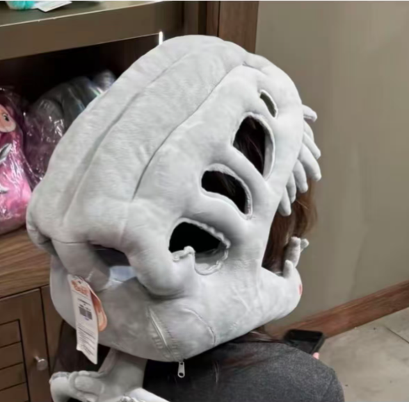 Dinosaur Keel Skeleton Plush Headgear