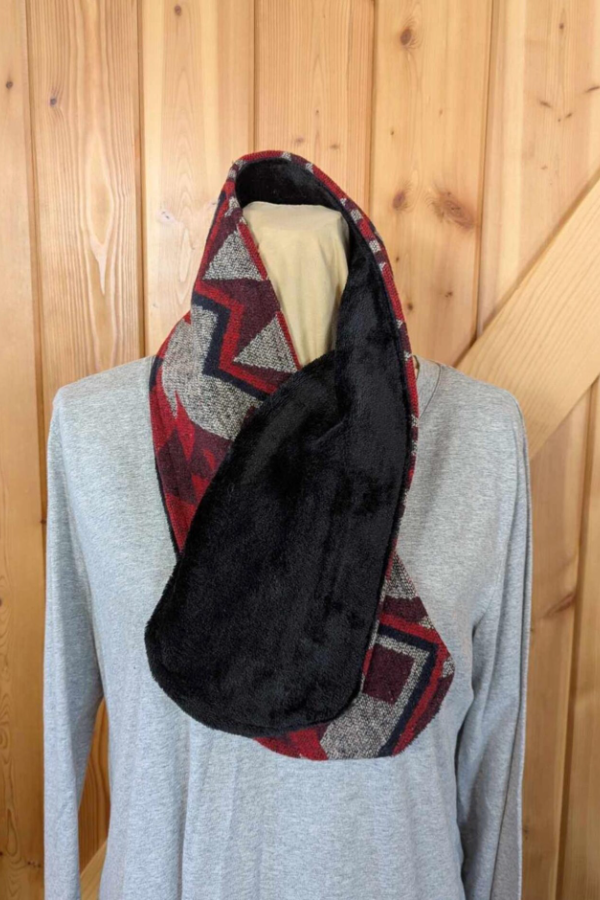 Women's Simple Western Denim Warm Scarf 