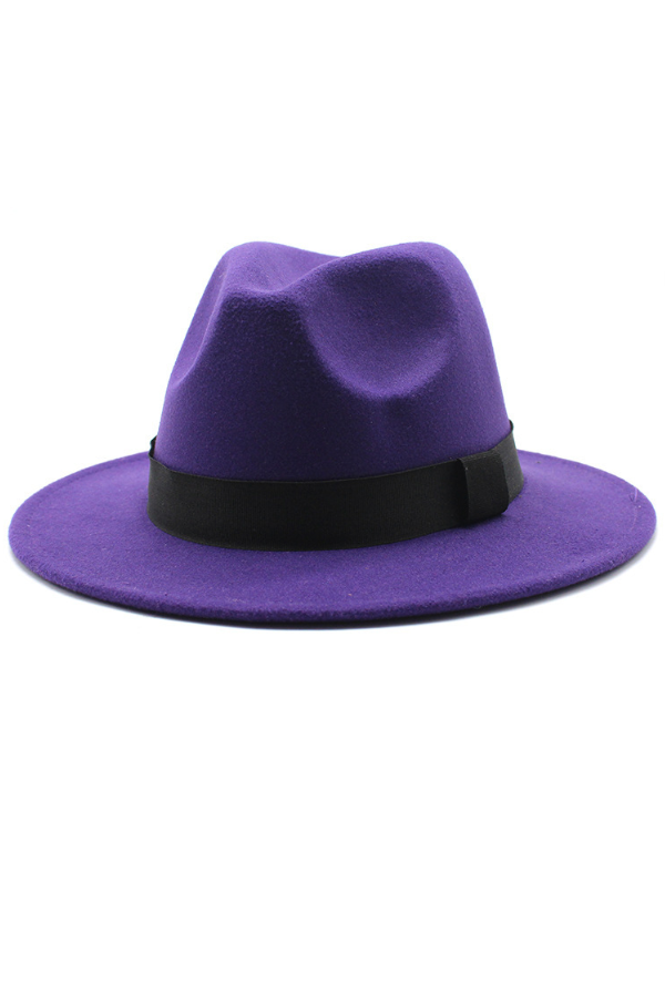 Flat-edge Jazz Woolen Hat