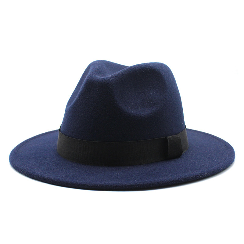 Flat-edge Jazz Woolen Hat