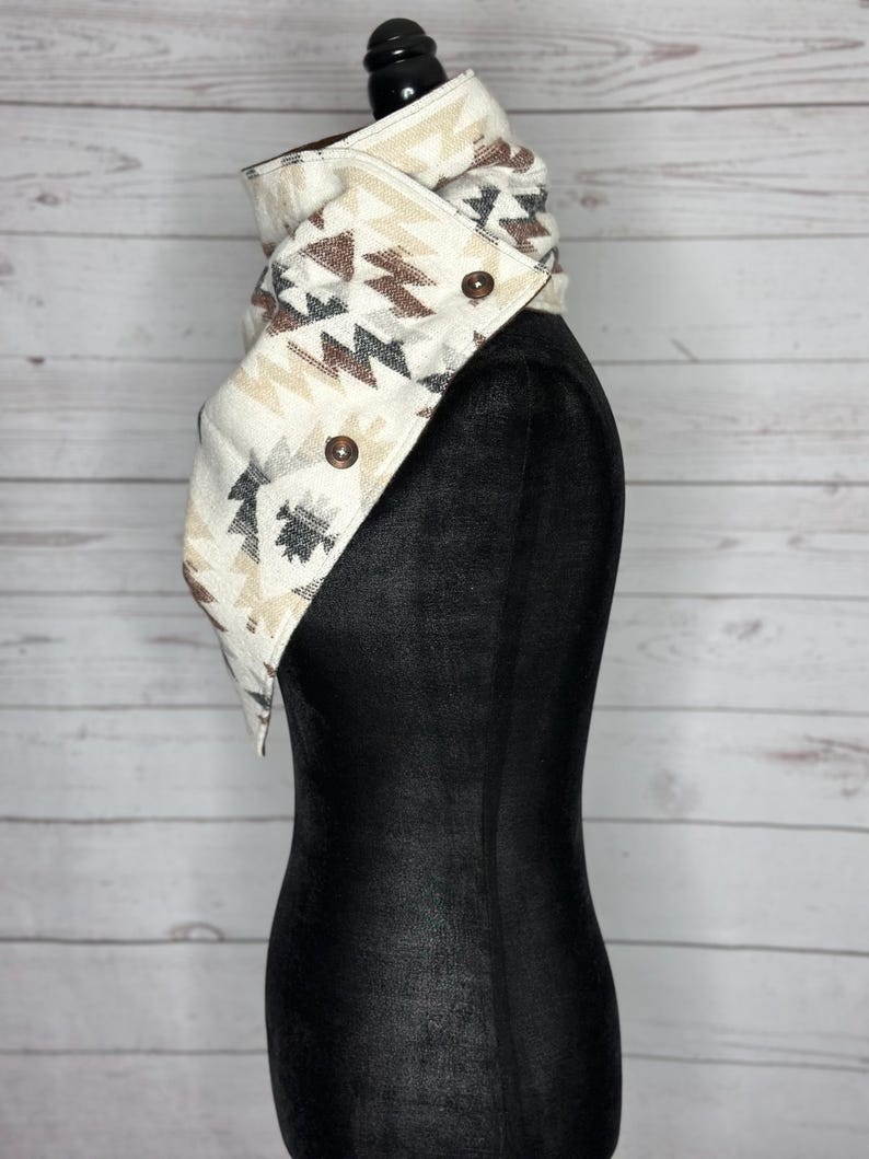 Women's Tulsa Western Aztec Warm Neck Hood