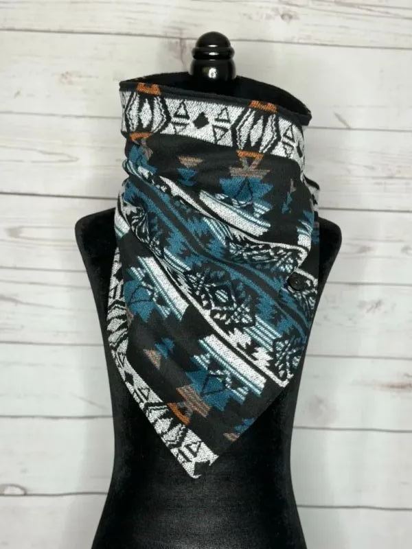 Women's Regal Western Aztec Warm Neck Hood