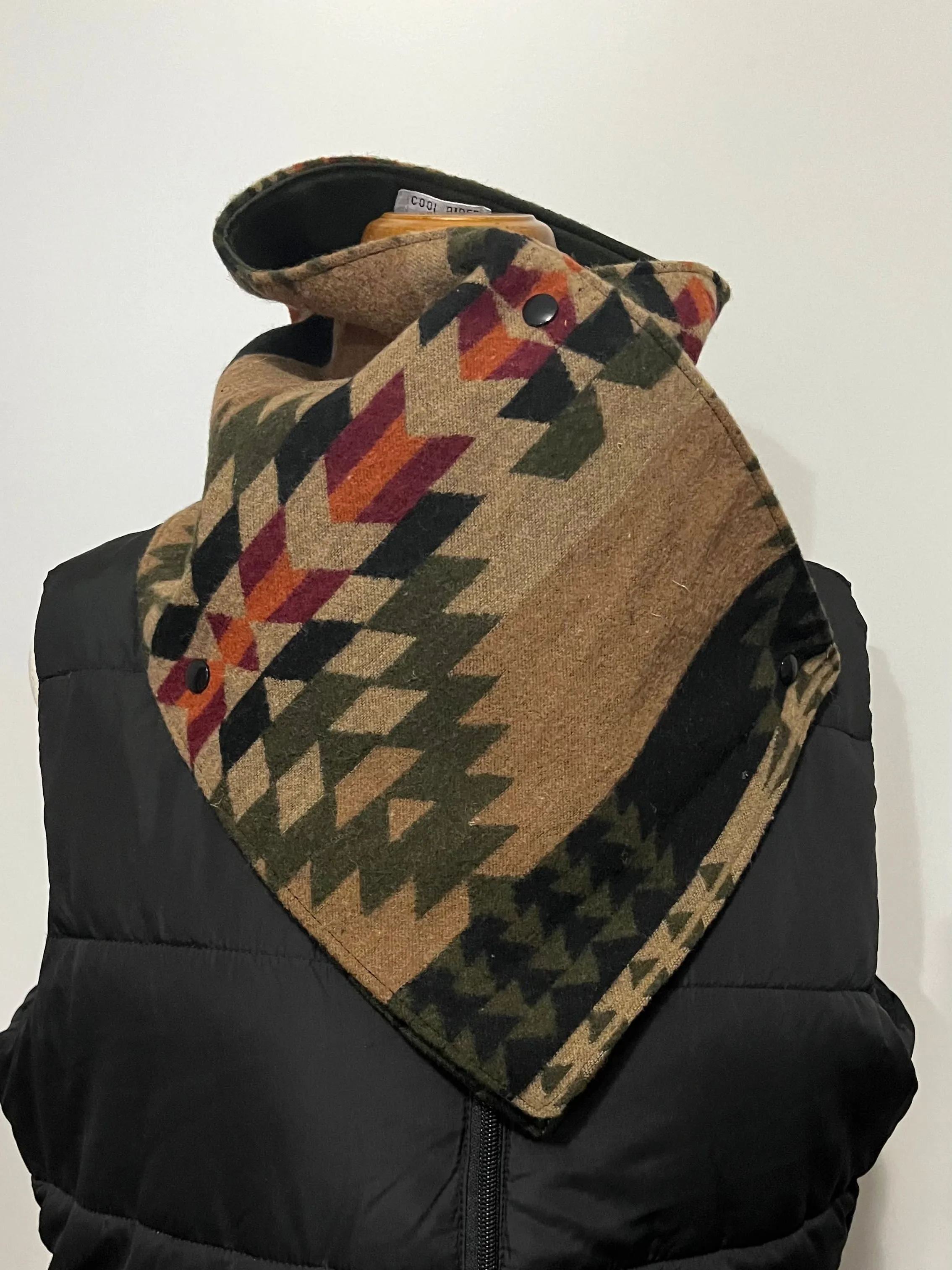 Western Cowboy Aztec Warm Neck Hood