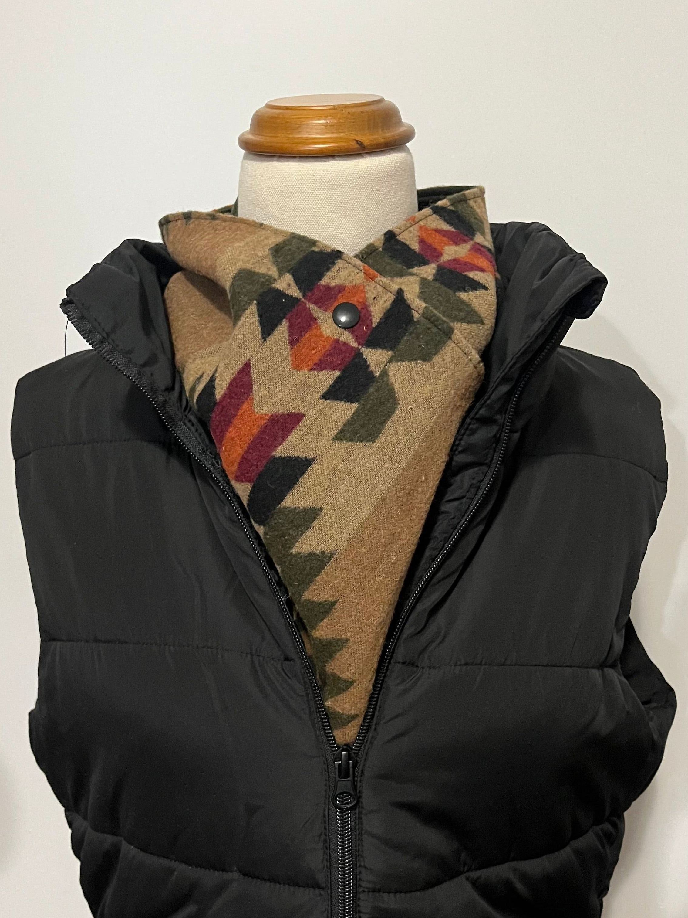 Western Cowboy Aztec Warm Neck Hood