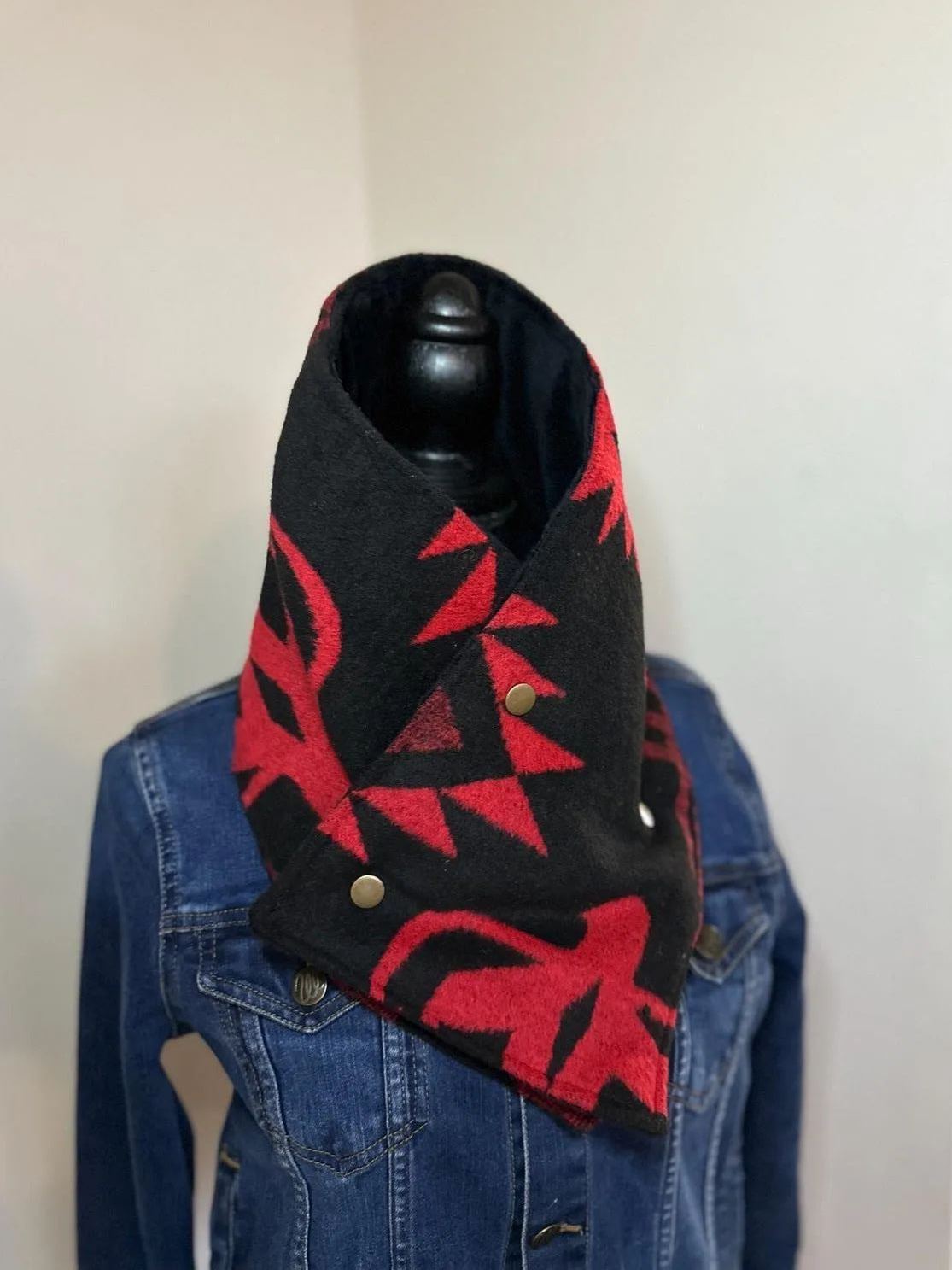 Western Cowboy Aztec Warm Neck Hood
