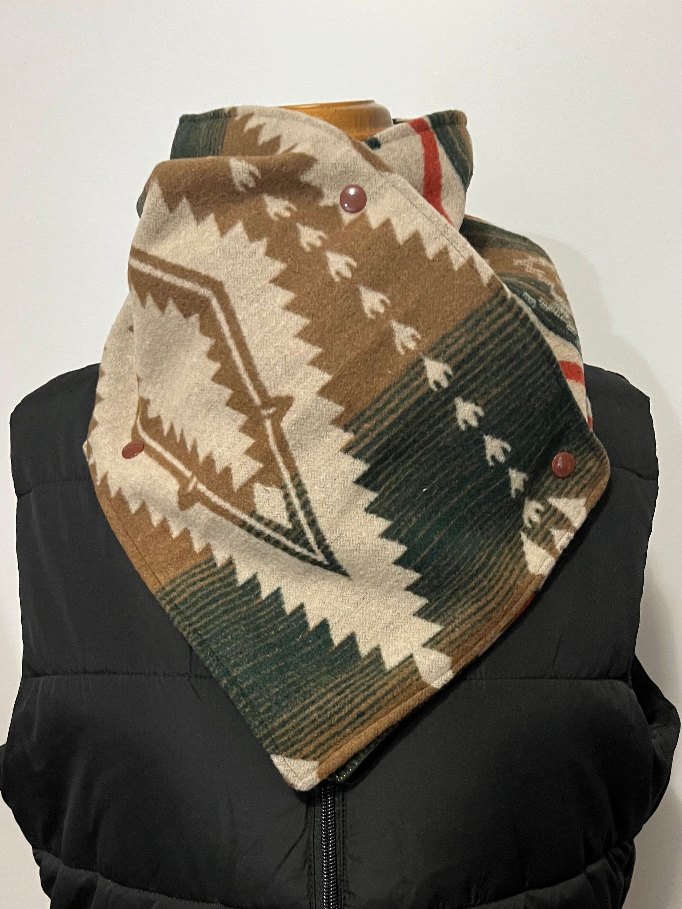 Western Cowboy Aztec Warm Neck Hood