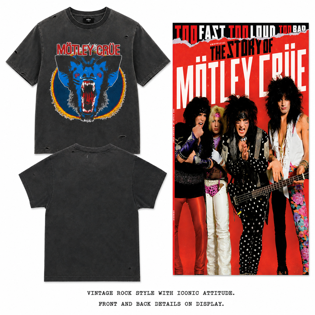 Motley Crue Every Mothers Nightmare Vintage T-Shirt