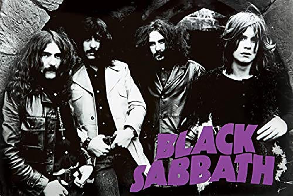 Amazon.com: BUY ART FOR LESS Officially Licensed Black Sabbath Group Art  Poster - 36 x 24 Inch - Decorative Print - Poster Paper - Ready to Frame:  Posters & Prints