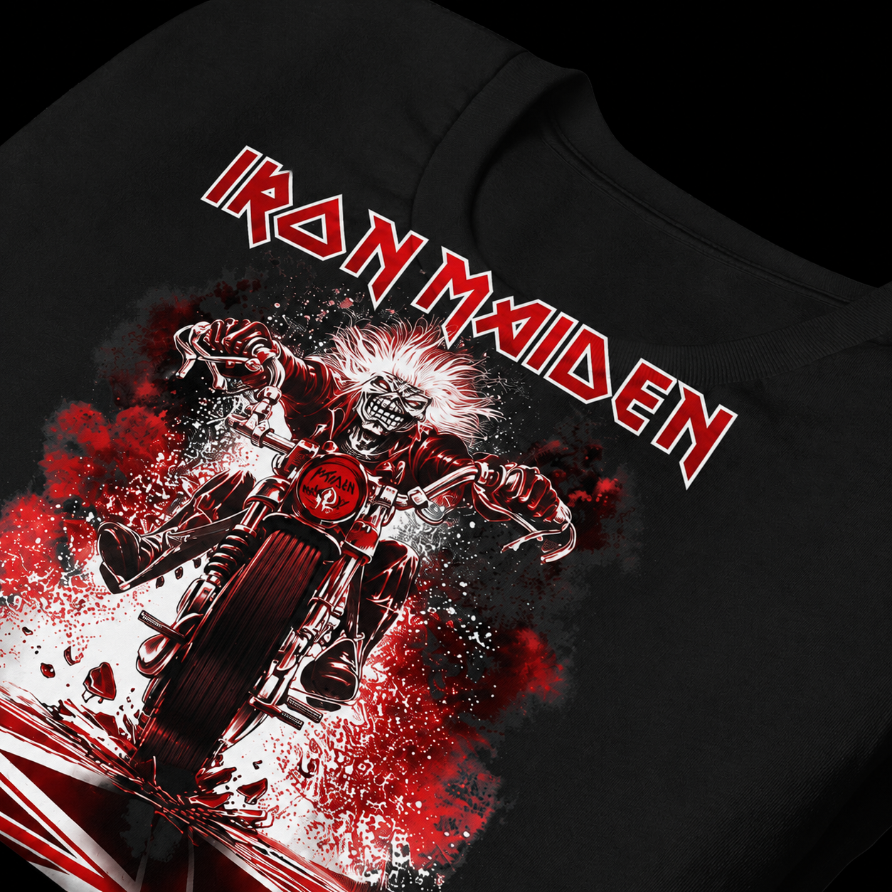 Iron Maiden Motorcycle Graphic T-Shirt 