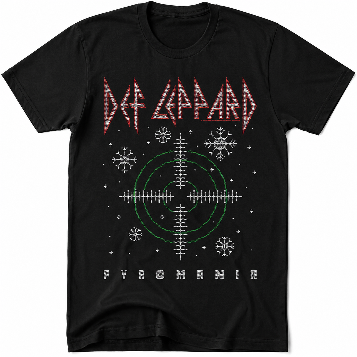 Def Leppard Pyromania Christmas Retro T-Shirt