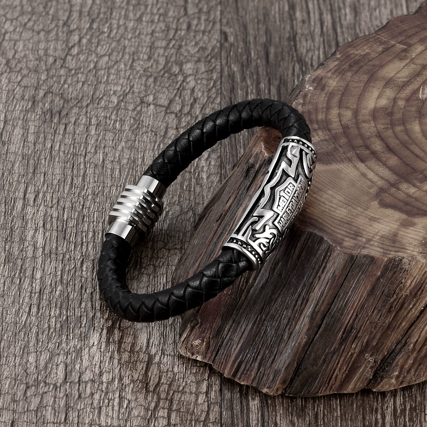 LAST DAY 50%OFF-100% Handmade  Shield Braided Leather Bracelet