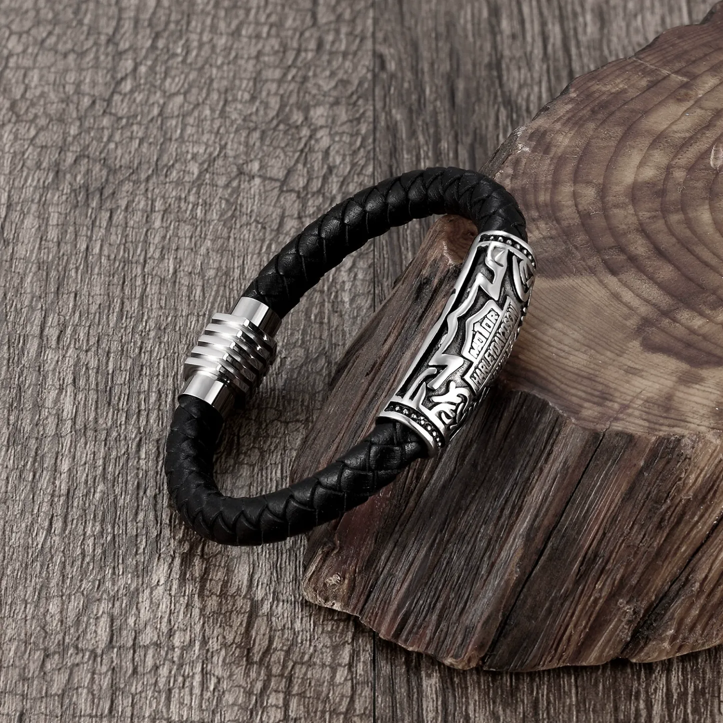 LAST DAY 50%OFF-100% Handmade  Shield Braided Leather Bracelet