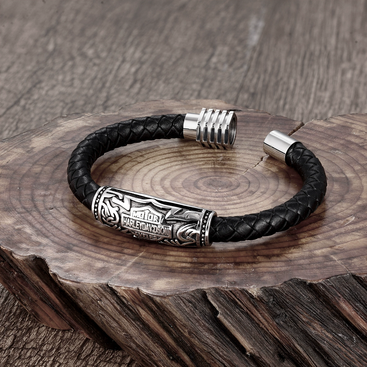 LAST DAY 50%OFF-100% Handmade  Shield Braided Leather Bracelet