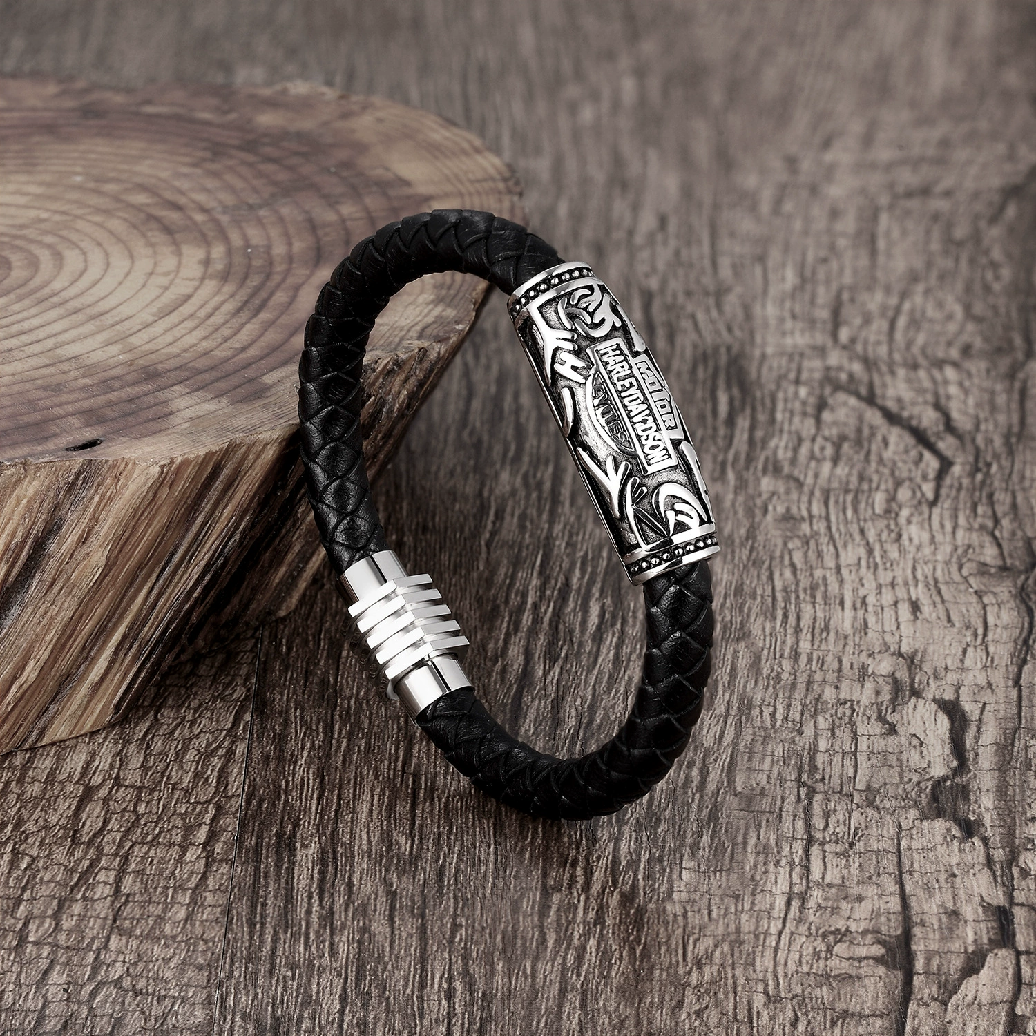 LAST DAY 50%OFF-100% Handmade  Shield Braided Leather Bracelet