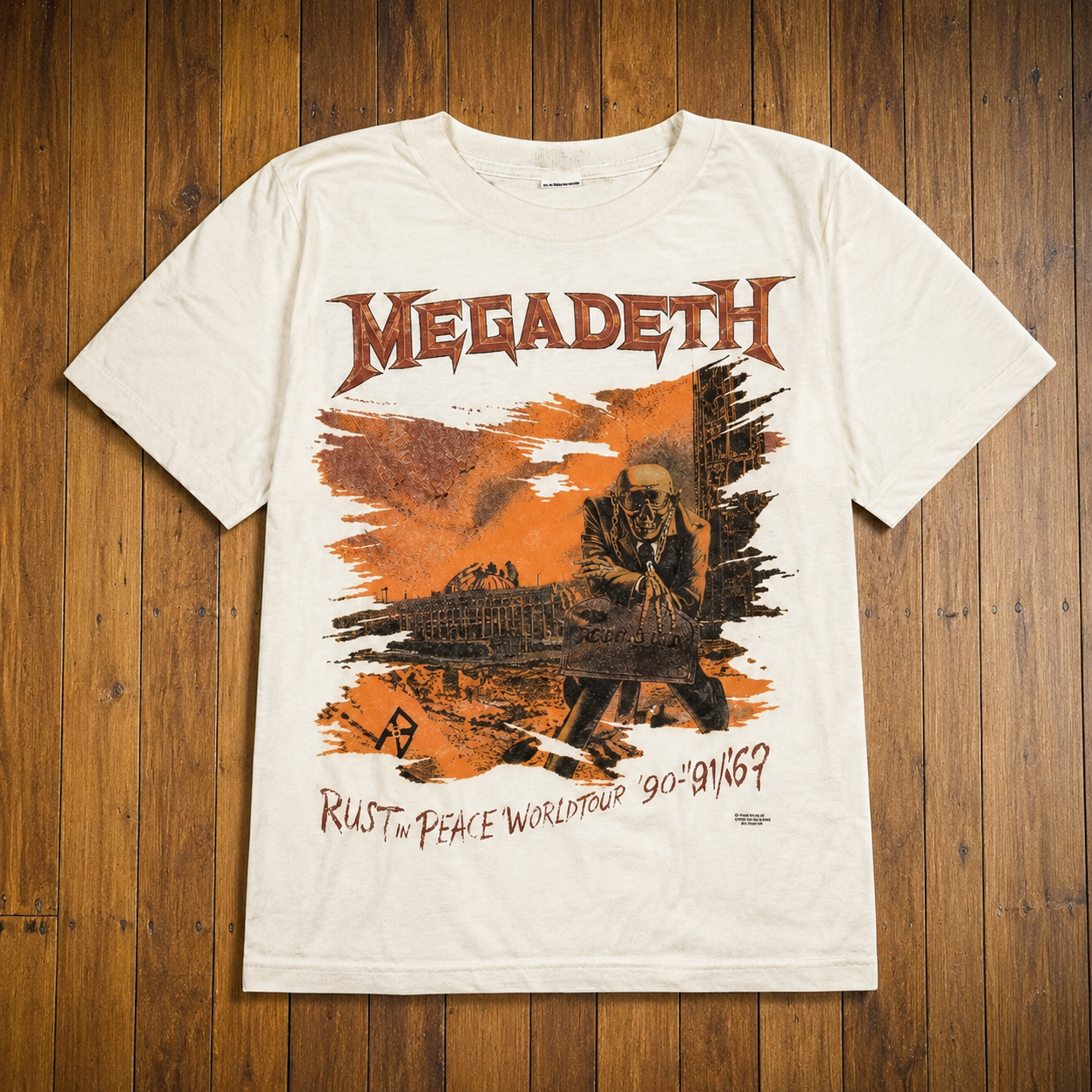 HM01 vintage-inspired heavy metal T-shirt design