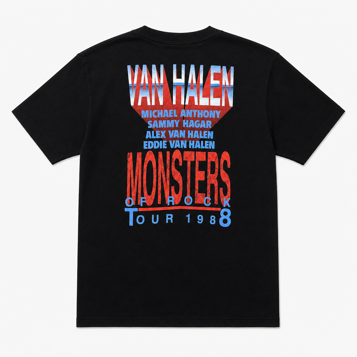 Vintage 80s VAN HALEN Monsters Of Rock 1988 tour concert t-shirt