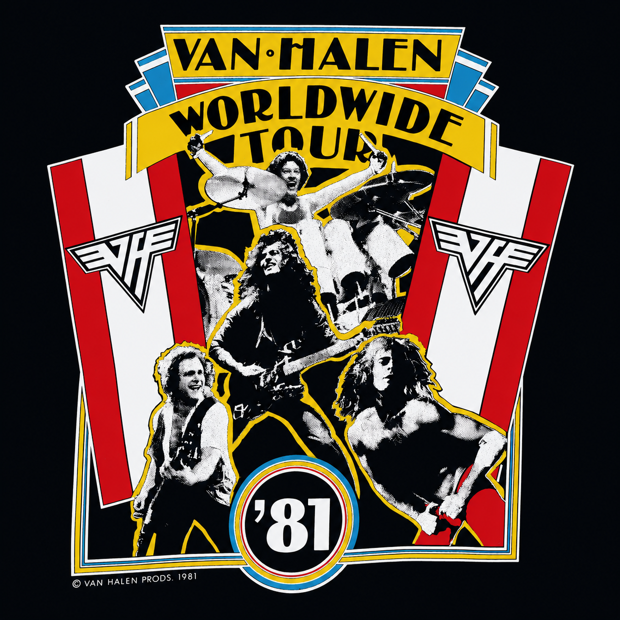 1981 Van Halen World Tour Shirt