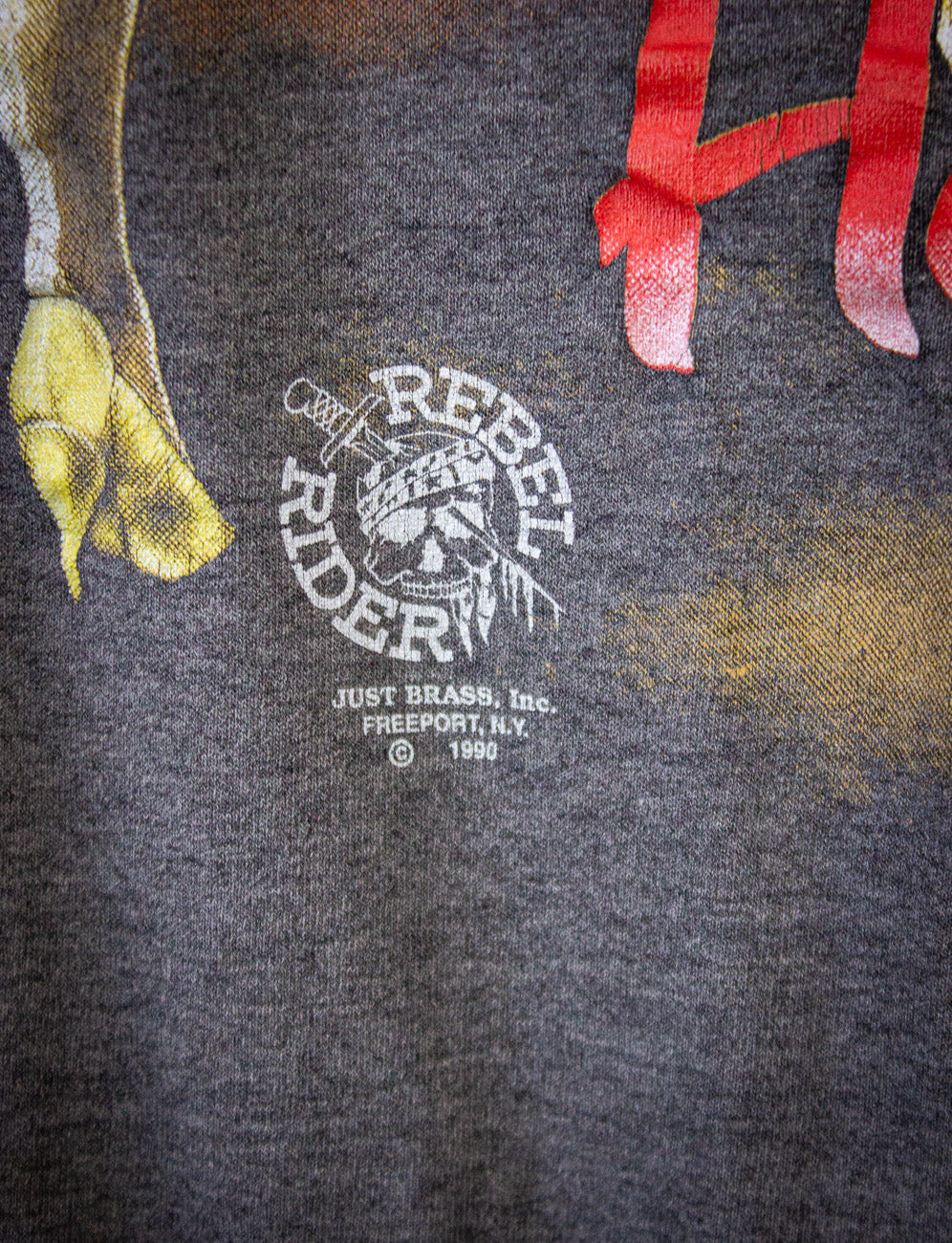 Vintage Haulin' Ass Just Brass Biker T Shirt 1990