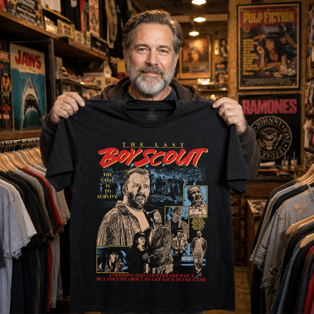 The Last Boy Scout Movie T-Shirt (1991) Action Film T shirt