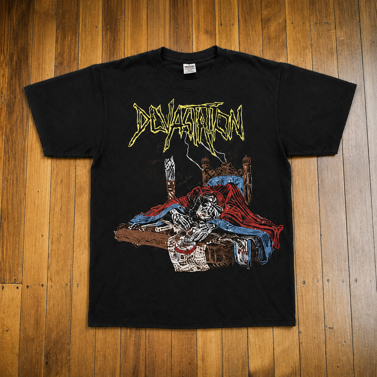 HM07 vintage-inspired heavy metal T-shirt design