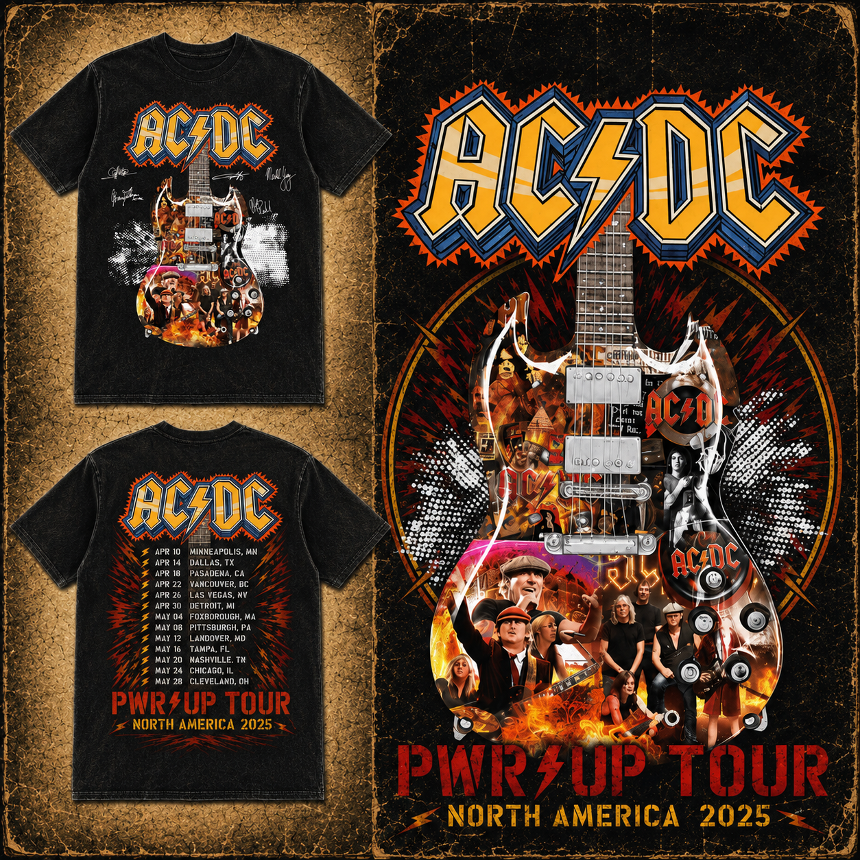 ACDC Pwr Up World Tour 2026 Shirt