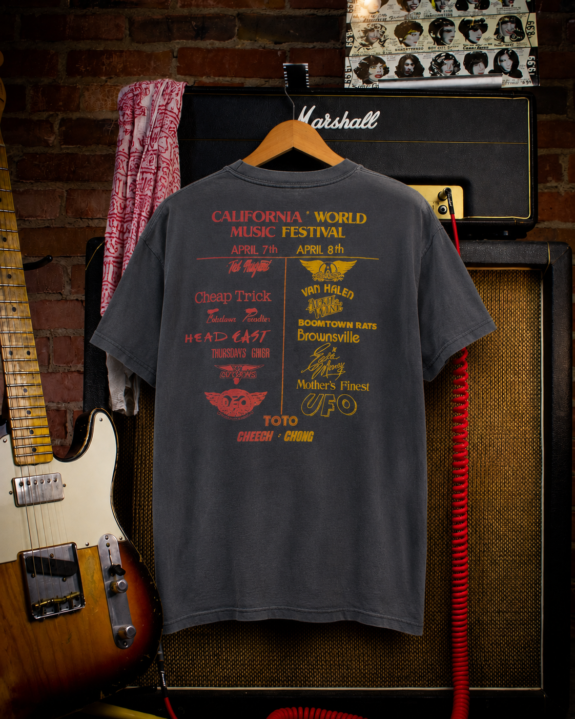 Vintage Northern California Rock n Roll Concert T Shirt 1979