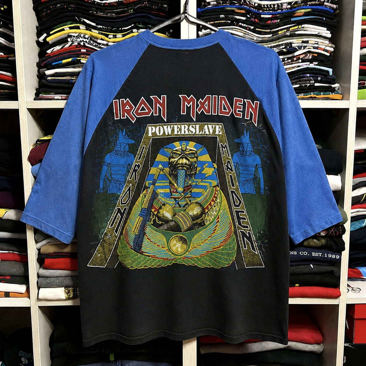 Rare Hard To Find Vintage Iron Maiden Raglan T-Shirt, Nearly Sold Out Collectors Piece