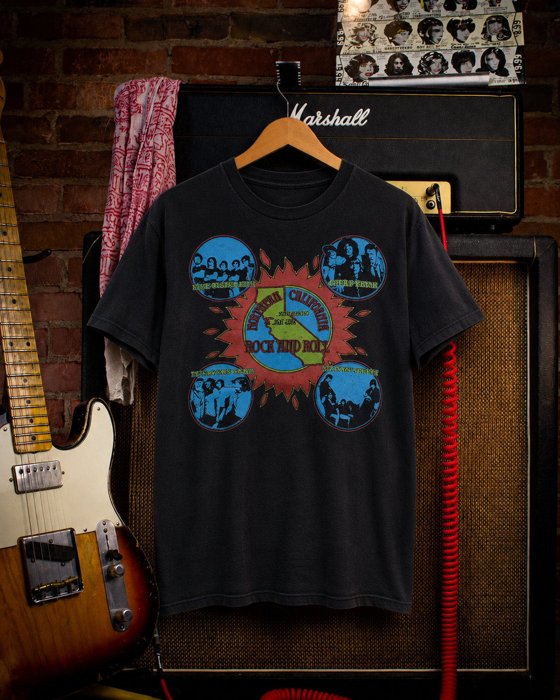 Vintage Northern California Rock n Roll Concert T Shirt 1979