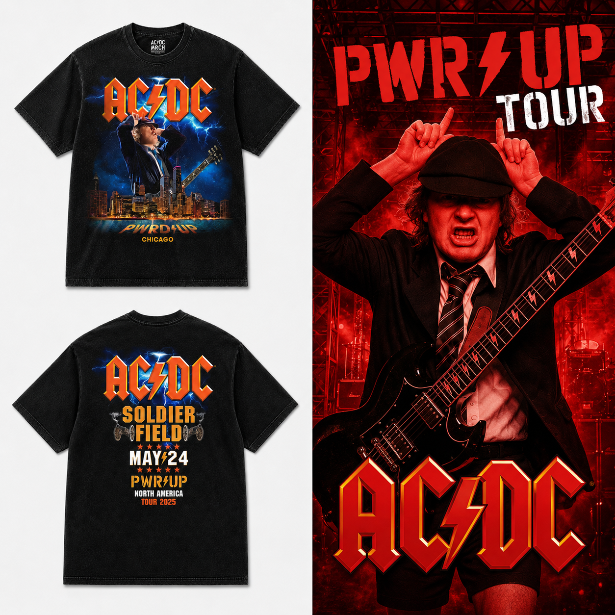 Chicago PWR UP Tour T-Shirt