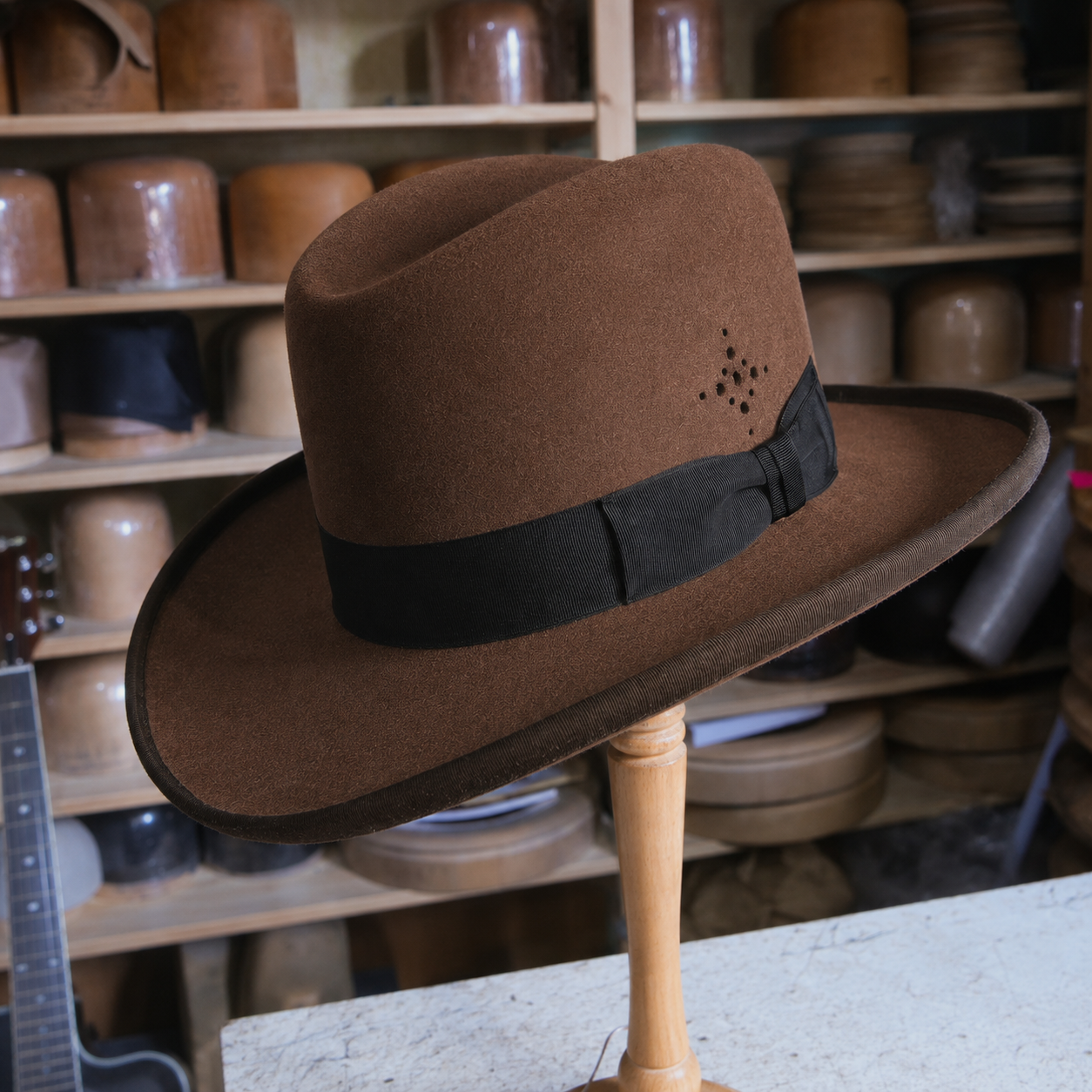 Western Style Homburg Hat
