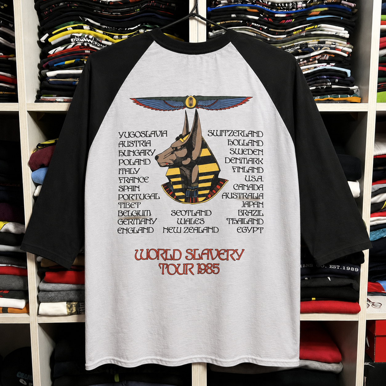 Rare Hard To Find Vintage Iron Maiden Raglan T-Shirt, Nearly Sold Out Collectors Piece