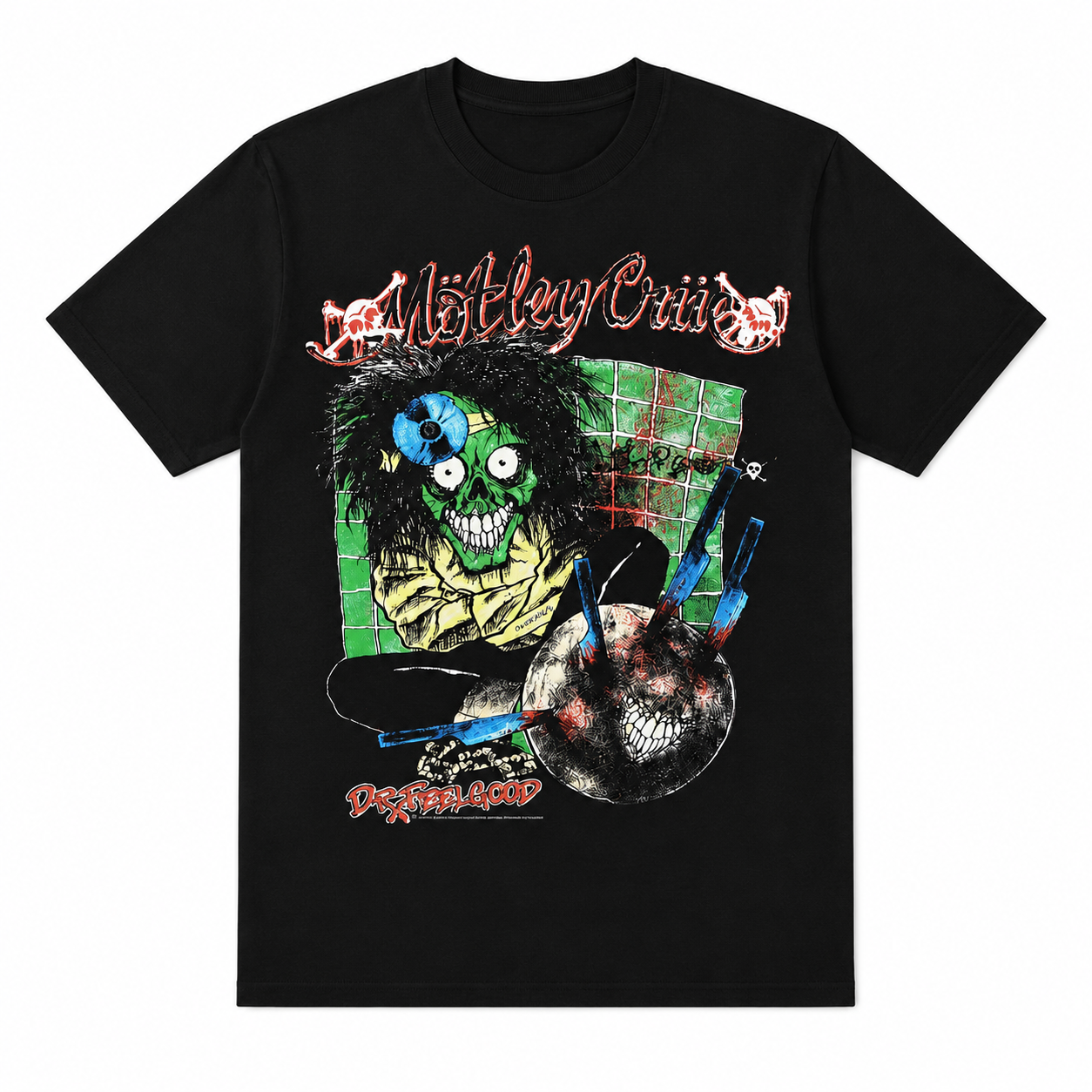 Motley Crue Dr. Feelgood Mad House New Black T-Shirt