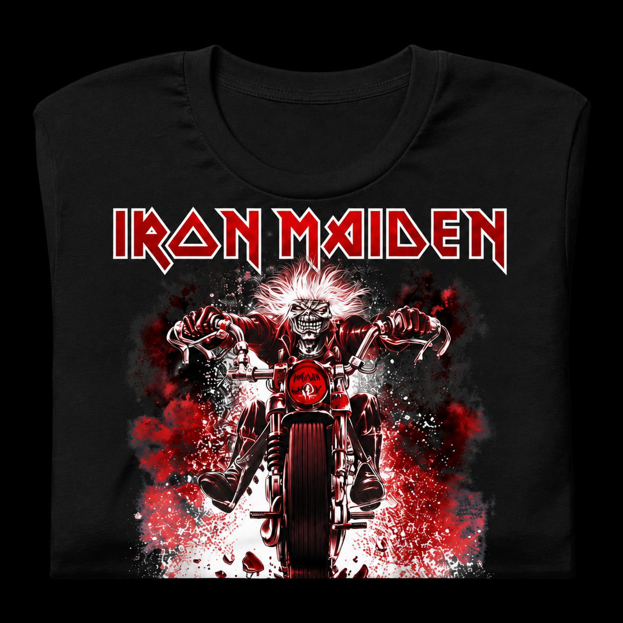 Iron Maiden Motorcycle Graphic T-Shirt 