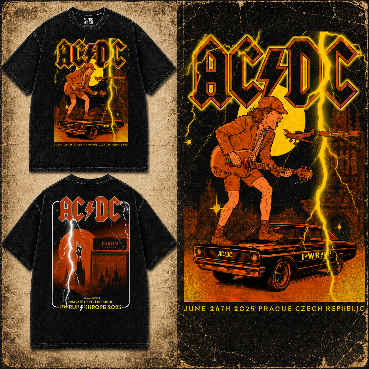 Prague PWR UP Tour T-Shirt