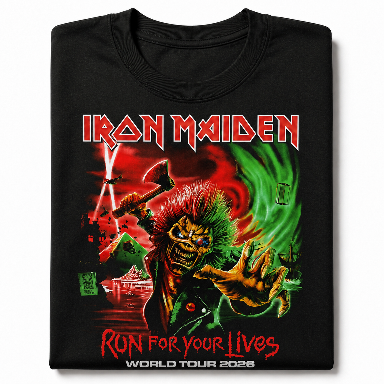 Polera Iron Maiden Run for your Lives World Tour 2026