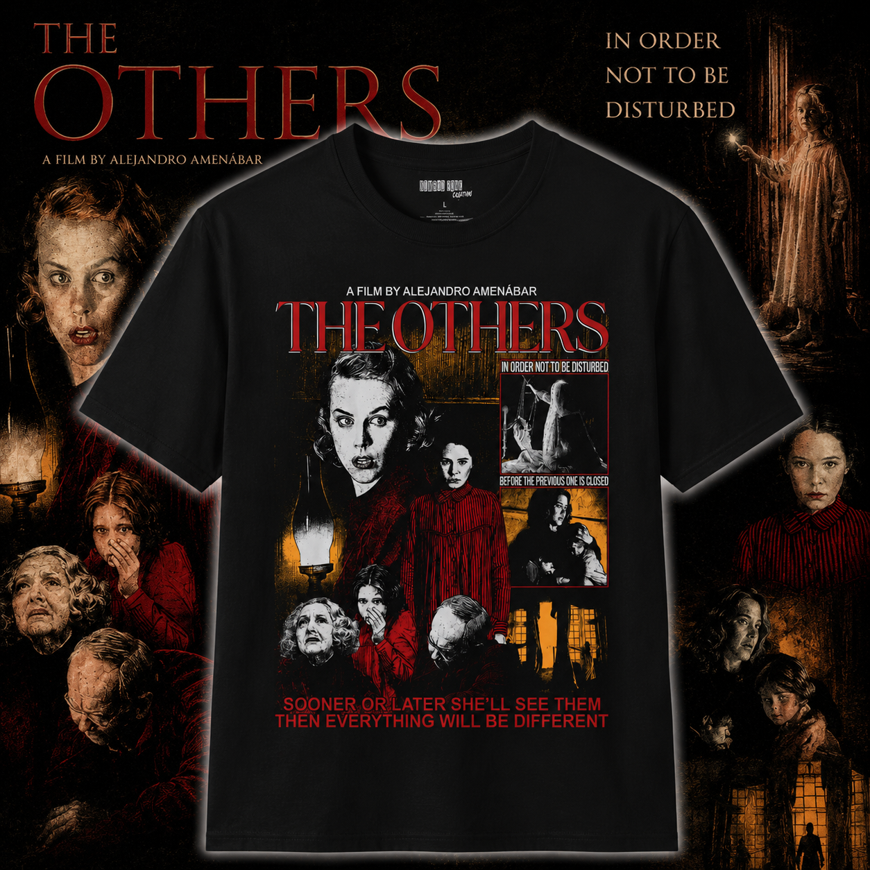 Classic Horror Movie The Others Movie T-shirt (2001) 