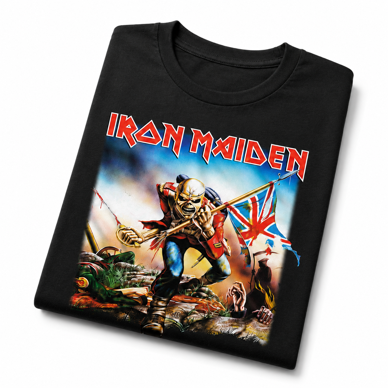 Iron Maiden - Trooper Square Boyfriend Tee