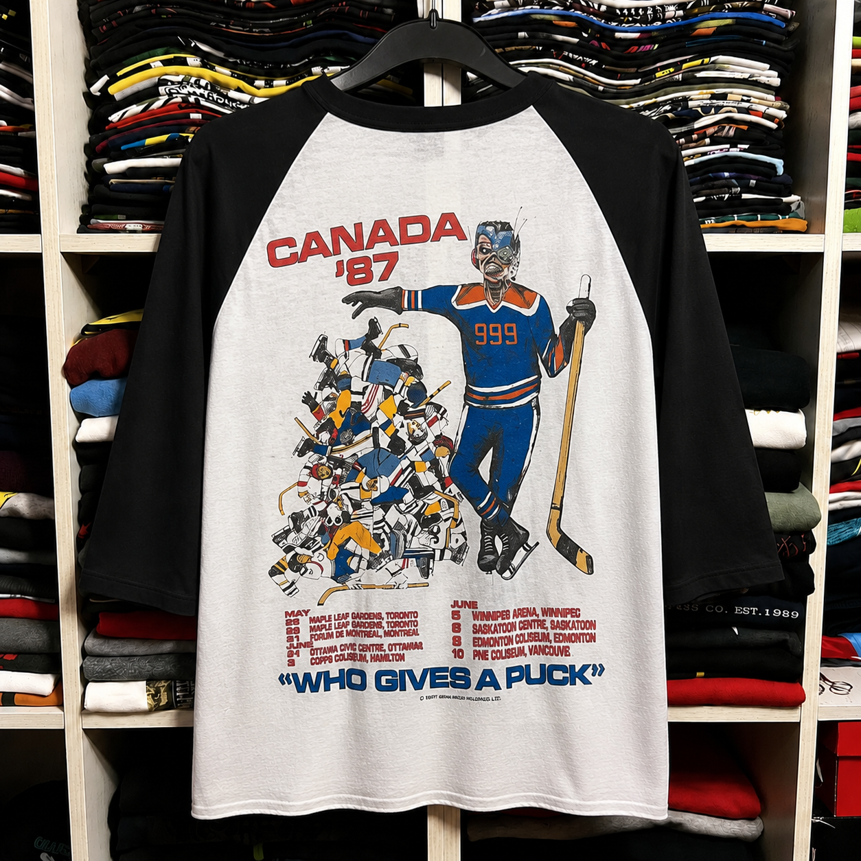 Iron Maiden raglan shirt alternate graphic