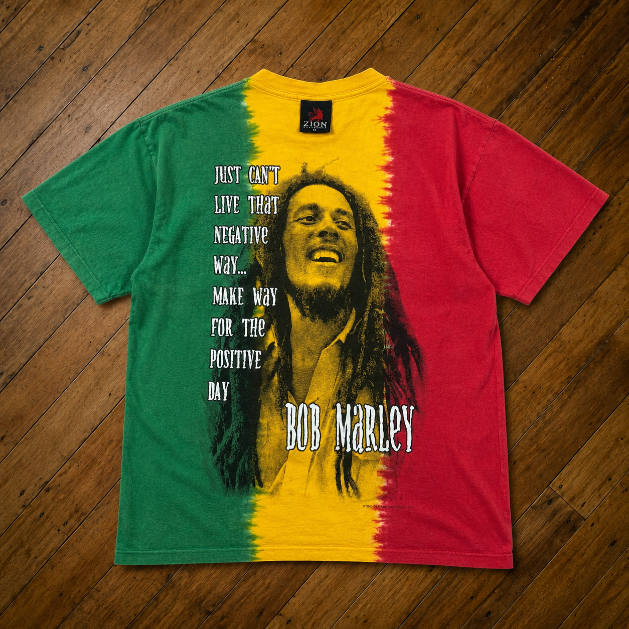 Style 08 Bob Marley graphic T-shirt front