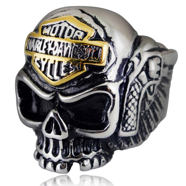 Motor Passion Skull Ring