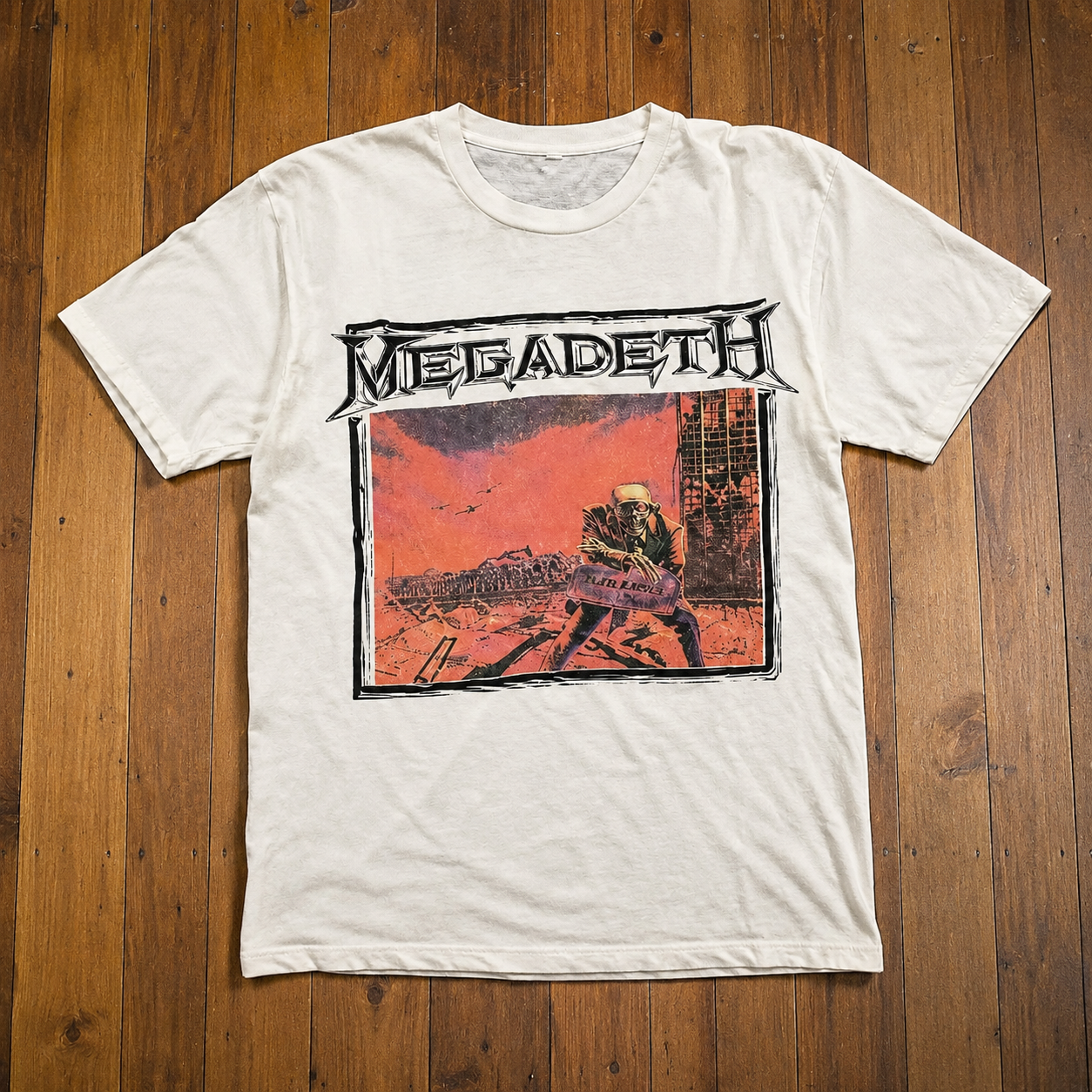 HM02 vintage-inspired heavy metal T-shirt design
