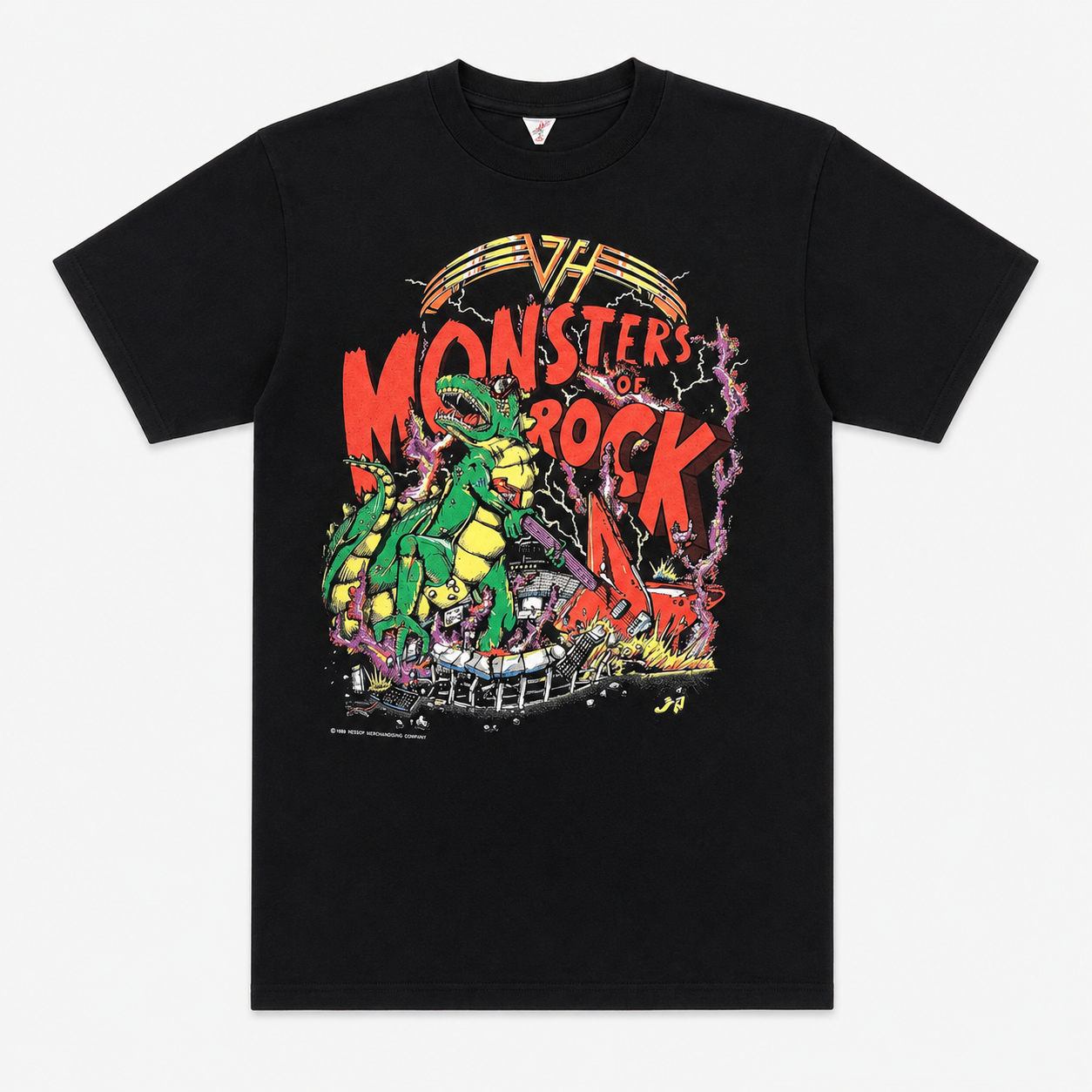 Vintage 80s VAN HALEN Monsters Of Rock 1988 tour concert t-shirt