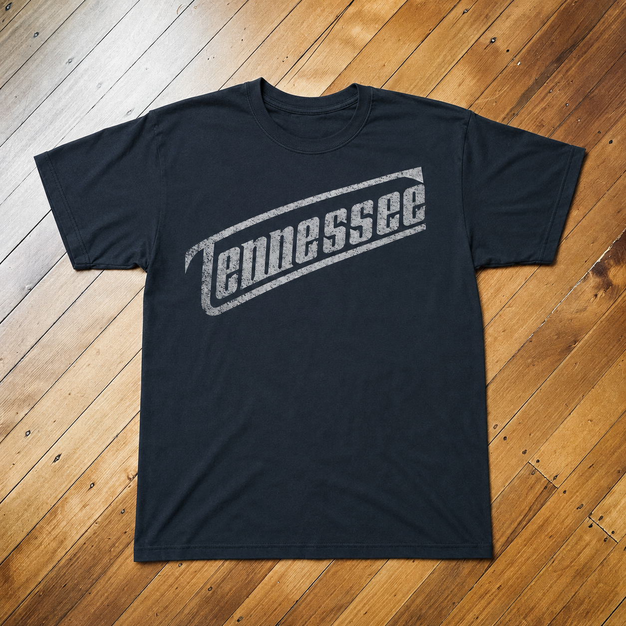 Vintage Tennessee Graphic T-Shirt – Distressed Black Retro Tee