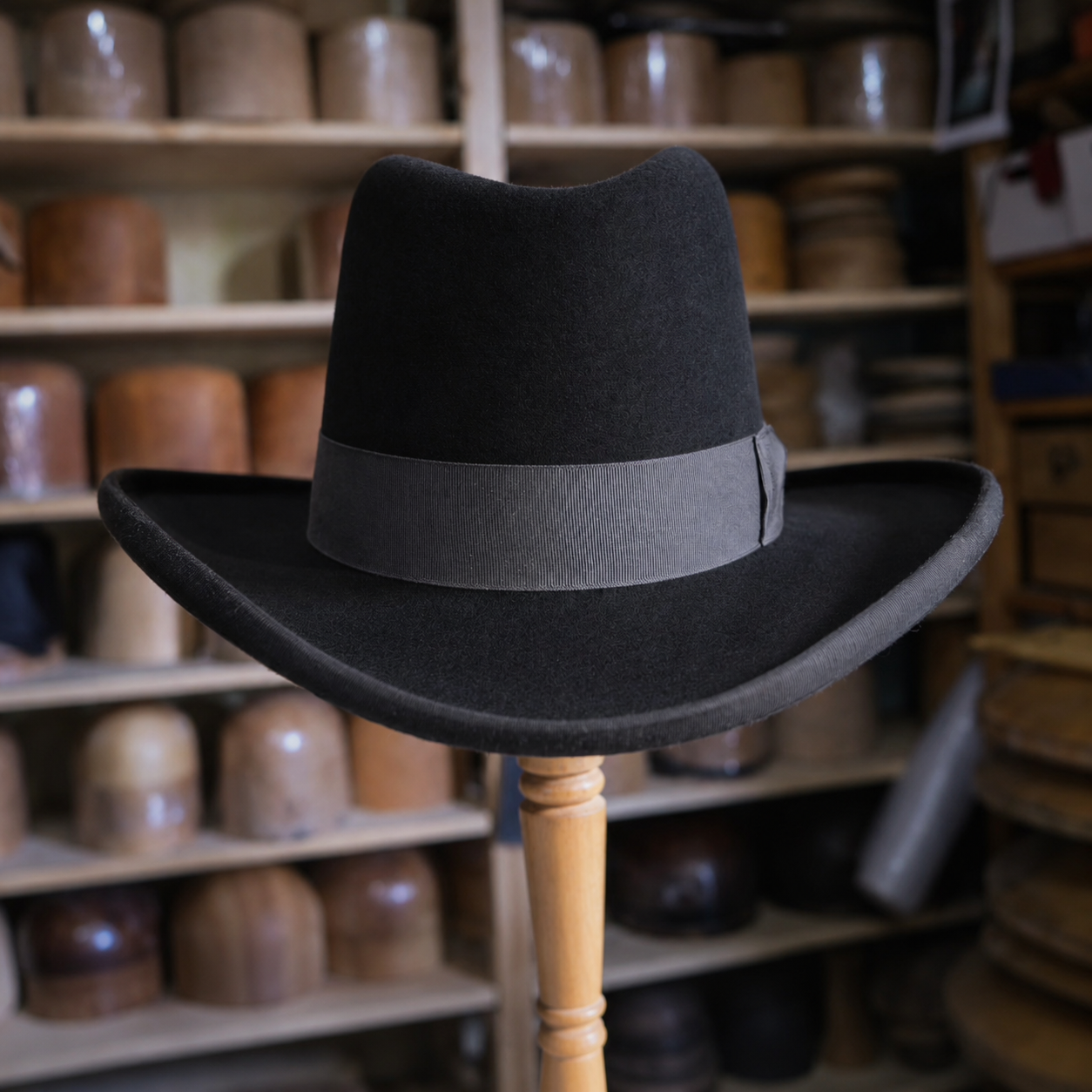 Western Style Homburg Hat